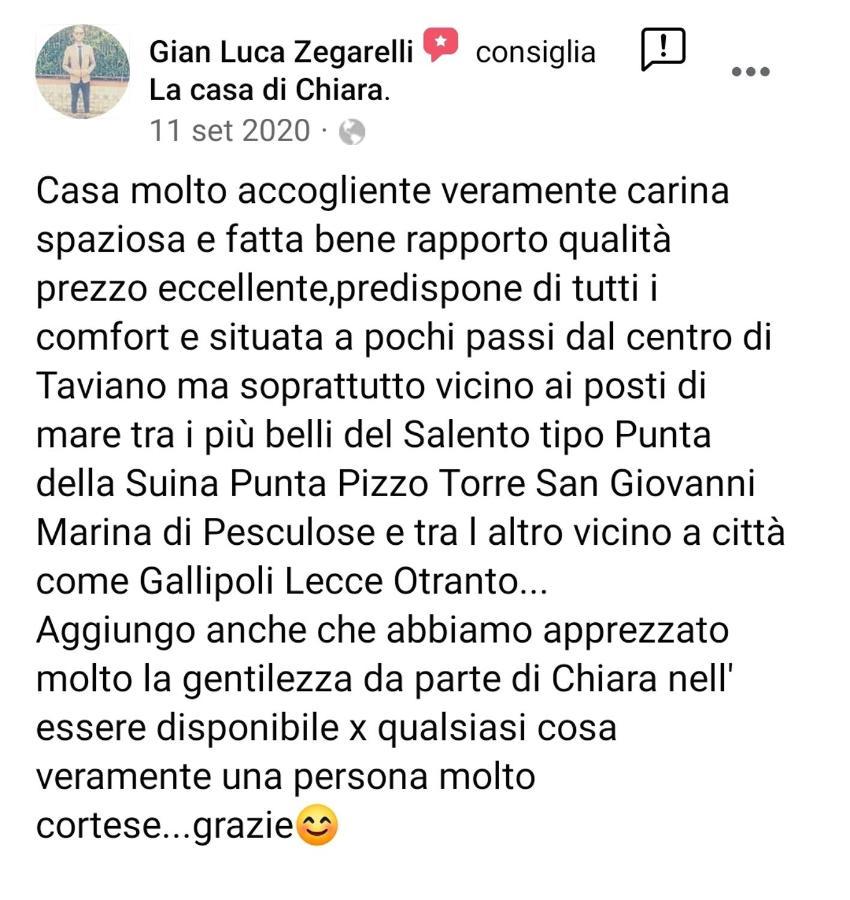 La Casa Di Chiara Apartment Taviano  Bagian luar foto